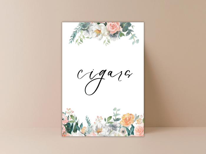 Blush Pink And Peach Chic Pastel Wedding Cigars Card Stationery Dreamy
