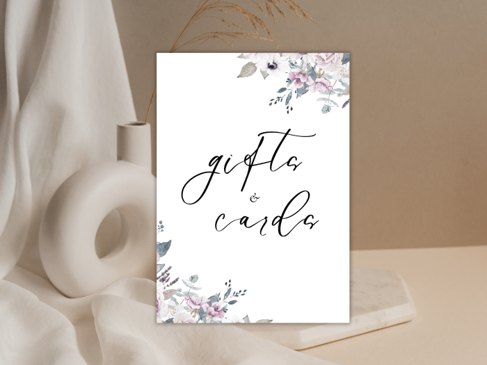 Dreamy Violet Blush Wedding Cards And Gifts Stationery