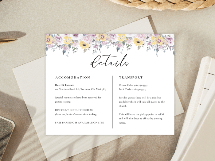 French Yellow Wedding Details