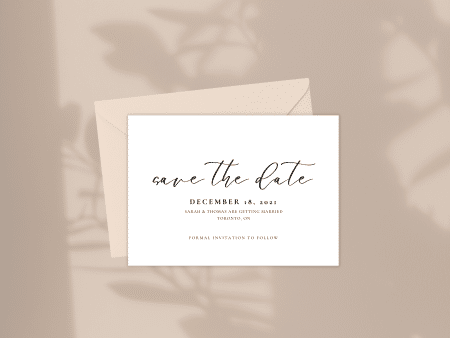 Save The Date Wedding Stationery Canva Cards