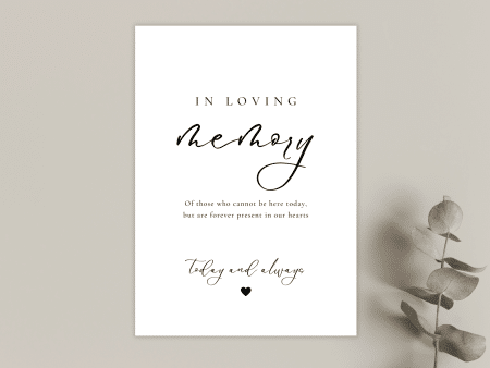 Wedding Loving Memory Stationery Card