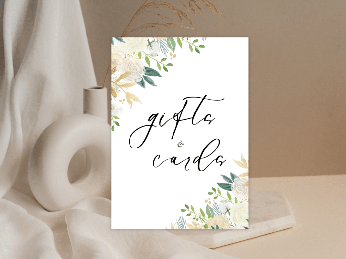 Modern Sage Green And Gold Wedding Cards Gifts 1