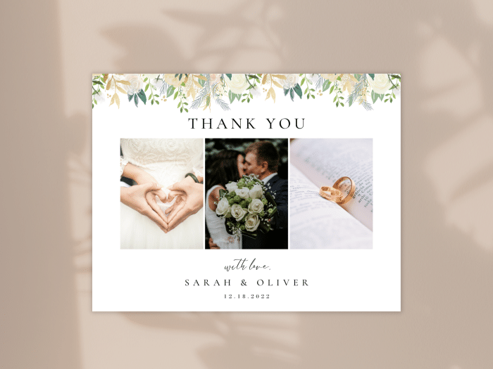 Modern Sage Green And Gold Wedding Thank You 1