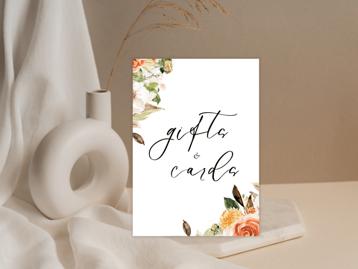 Terracotta Boho Autumn Wedding Cards And Gifts Stationery 3