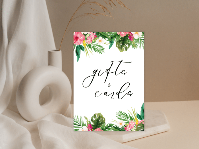 Tropical Beach Wedding Cards And Gifts Stationery
