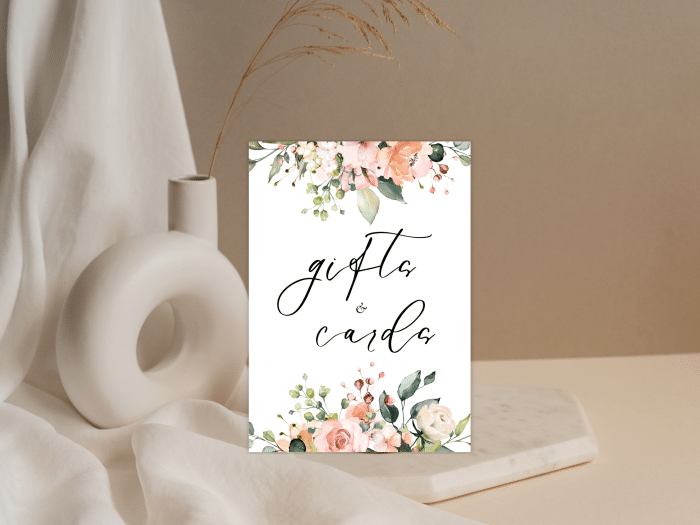 Whimsical Peach Coral Wedding Cards And Gifts Stationery 2