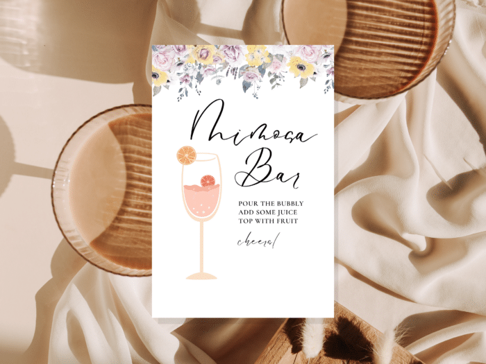 9 Mimosa Bar Card