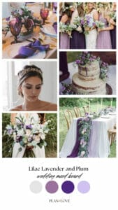 Wedding Inspiration: Lilac Lavender And Plum Wedding Mood Board
