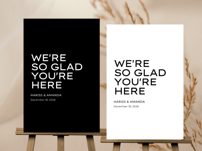 So Glad You Are Here Welcome Sign 5 2