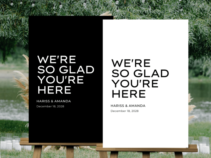 So Glad You Are Here Welcome Sign 6 2