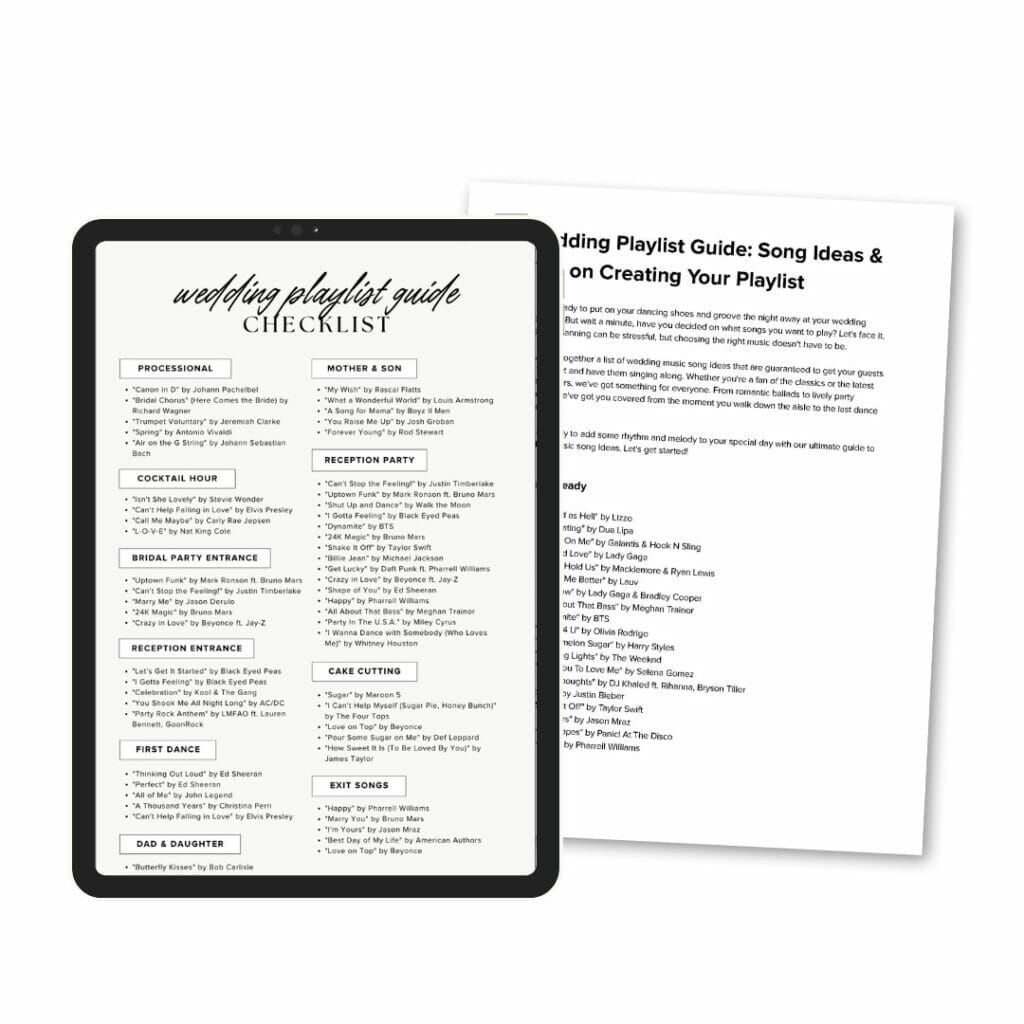 Wedding Playlist Guide_ Song Ideas &Amp; Tips On Creating Your Playlist