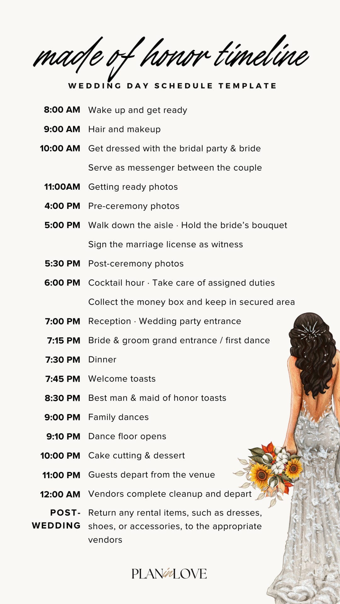 Wedding Day Timeline For Maid Of Honor MOH Sample Template Guide wedding-day-timeline-for-maid-of-honor-moh-sample-template-guide