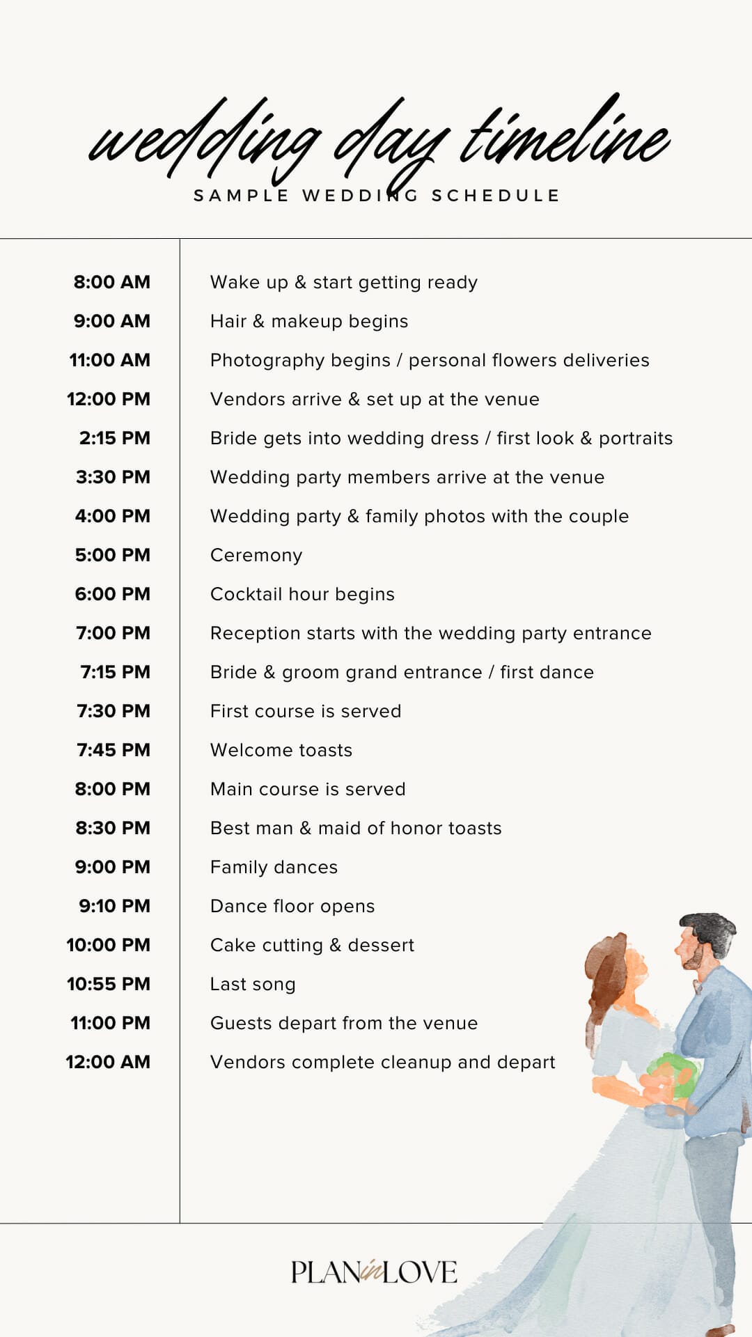 The Best Wedding Day Timeline Sample Schedules Guide Plan In Love the-best-wedding-day-timeline-sample-schedules-guide-plan-in-love