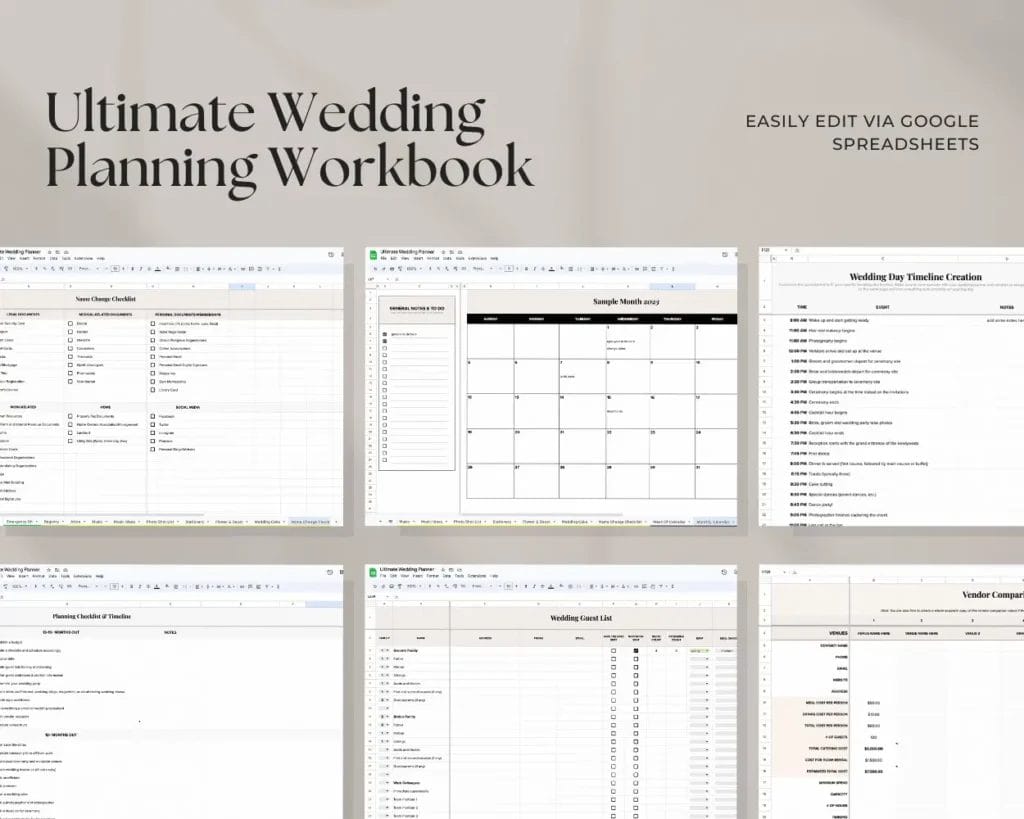 Wedding Planning Workbook 1 1 1