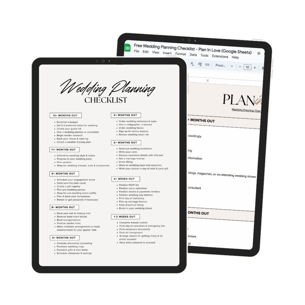 Free Wedding Planning Checklist 10