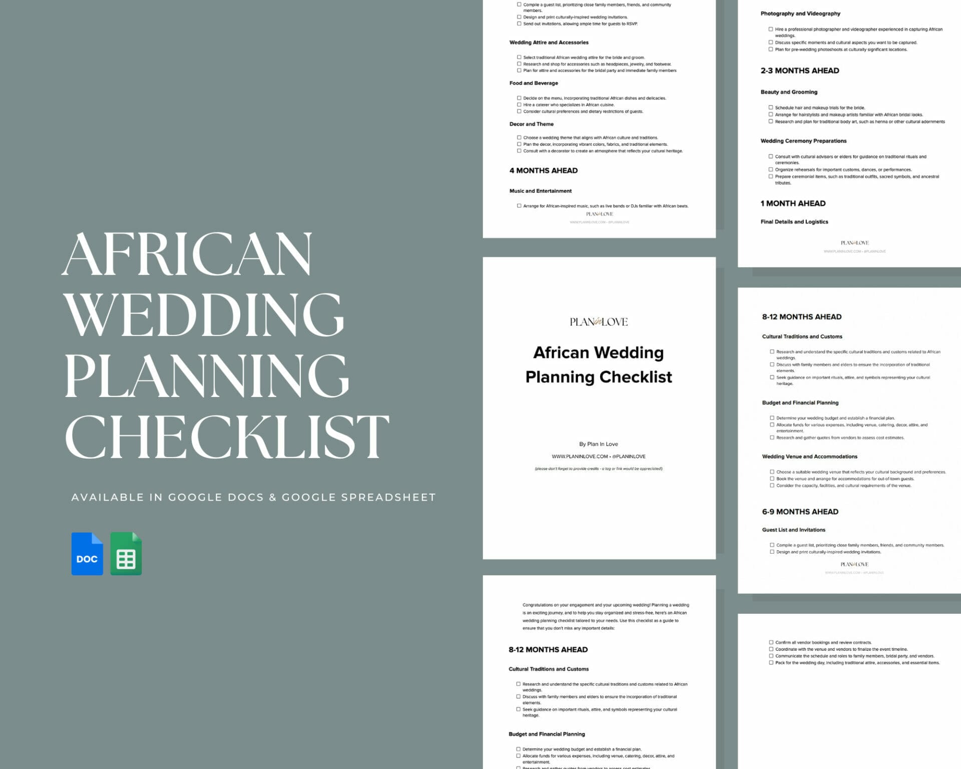 Free African Wedding Planning Checklist - Plan In Love