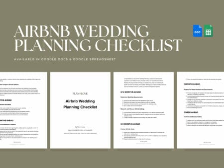 Free Airbnb Wedding Planning Checklist
