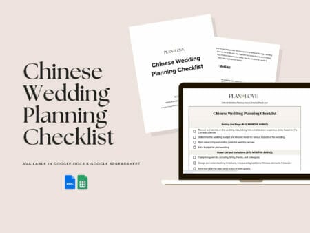 Free Chinese Wedding Planning Checklist