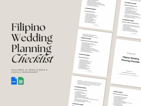 Free Filipino Wedding Planning Checklist
