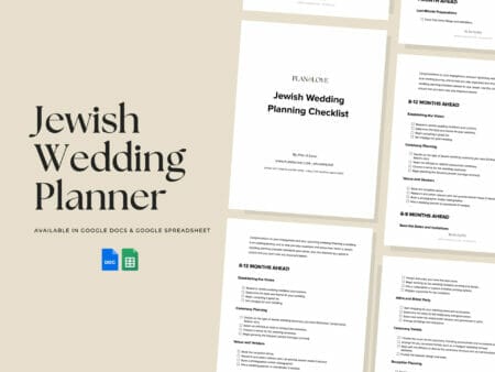 Free Jewish Wedding Planning Checklist