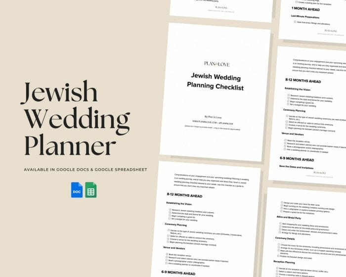 Jewish Wedding Planner