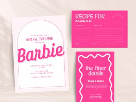 Barbie Bridal Shower Invitation