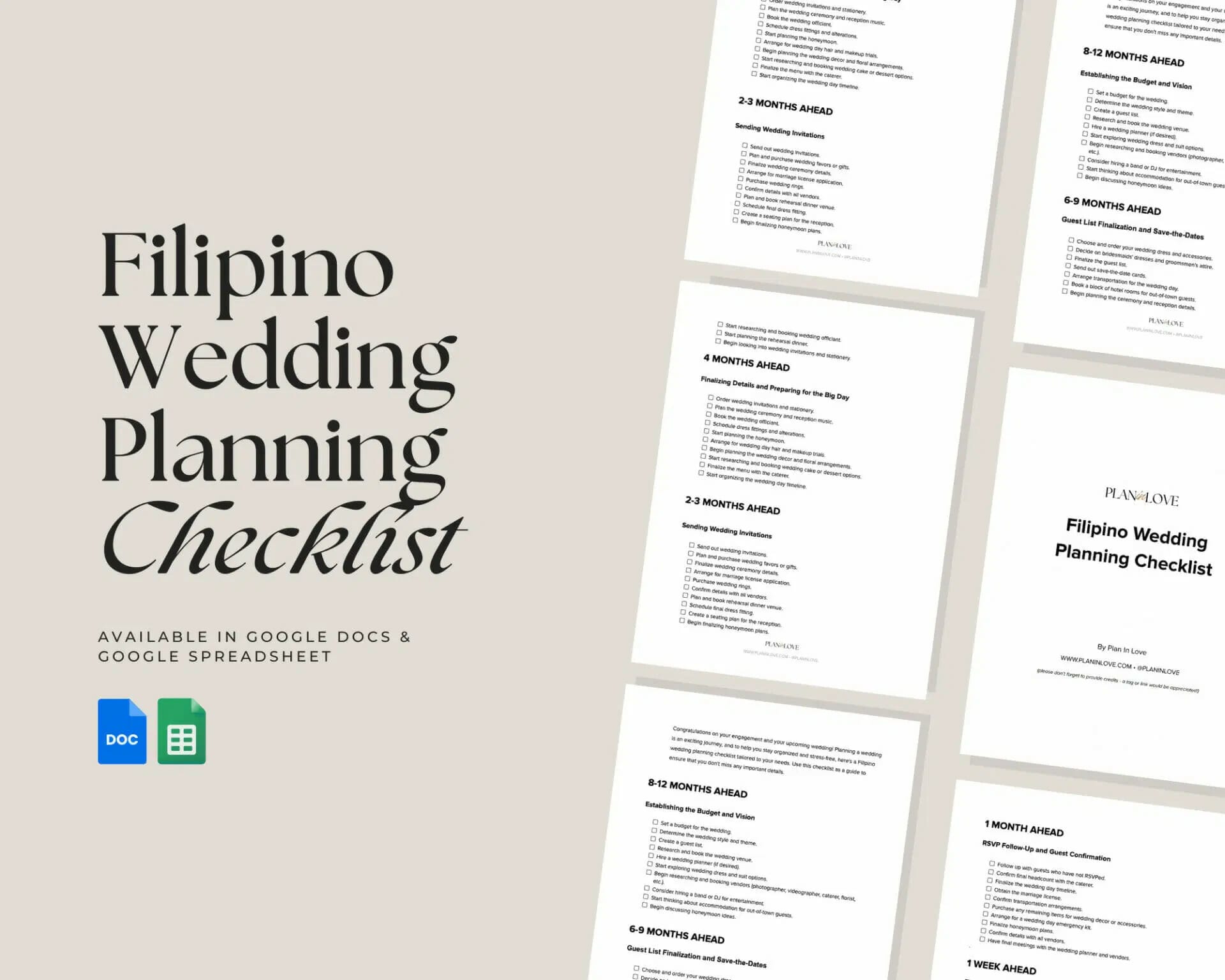 Philippine Wedding Checklist