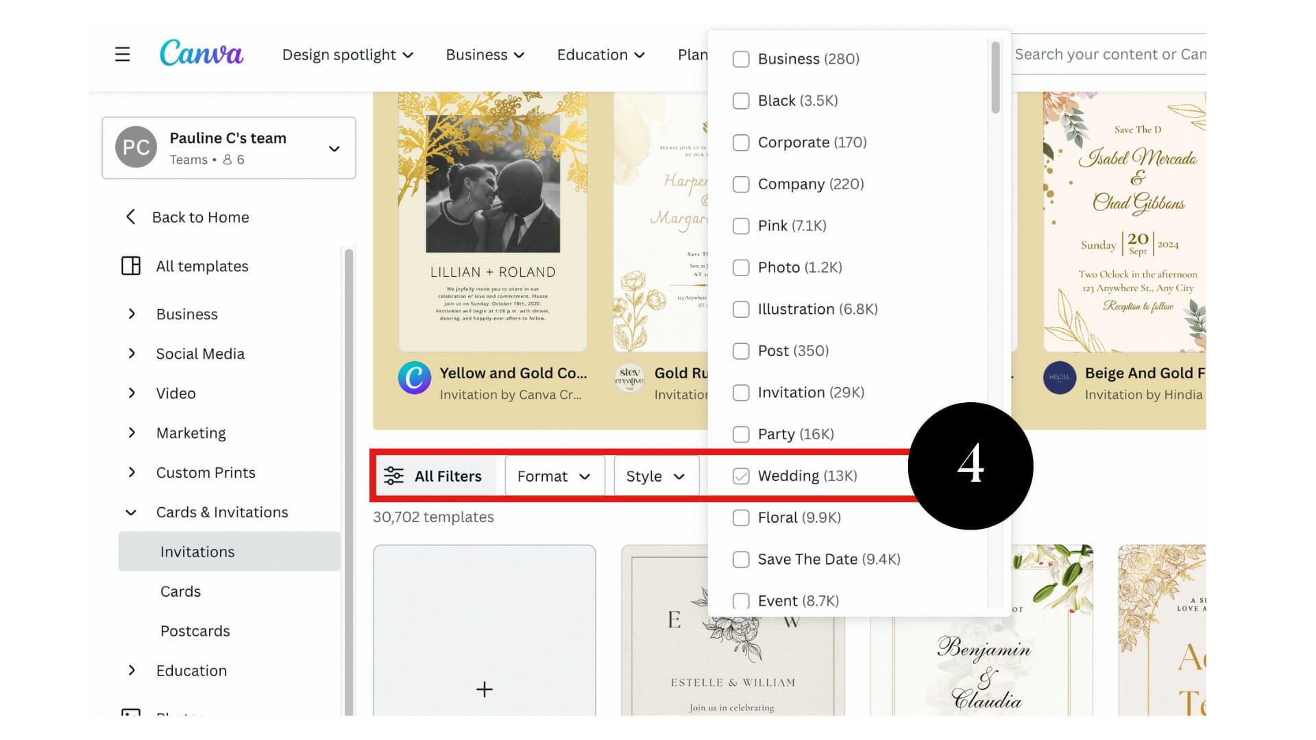 How to Create Half-Arch Wedding Invite - Plan In Love