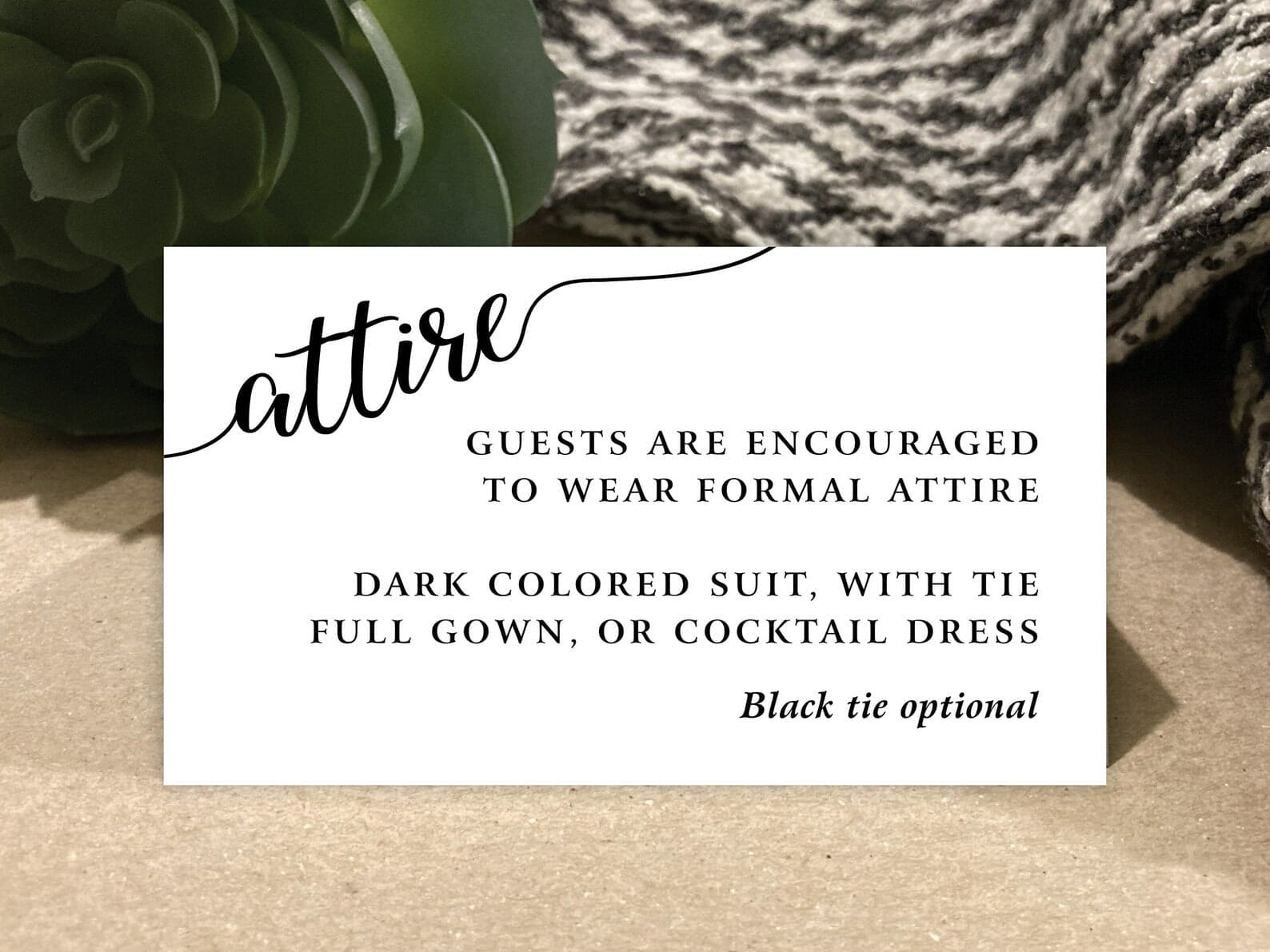 How to Mention a Dress Code on Invitation Plan In Love